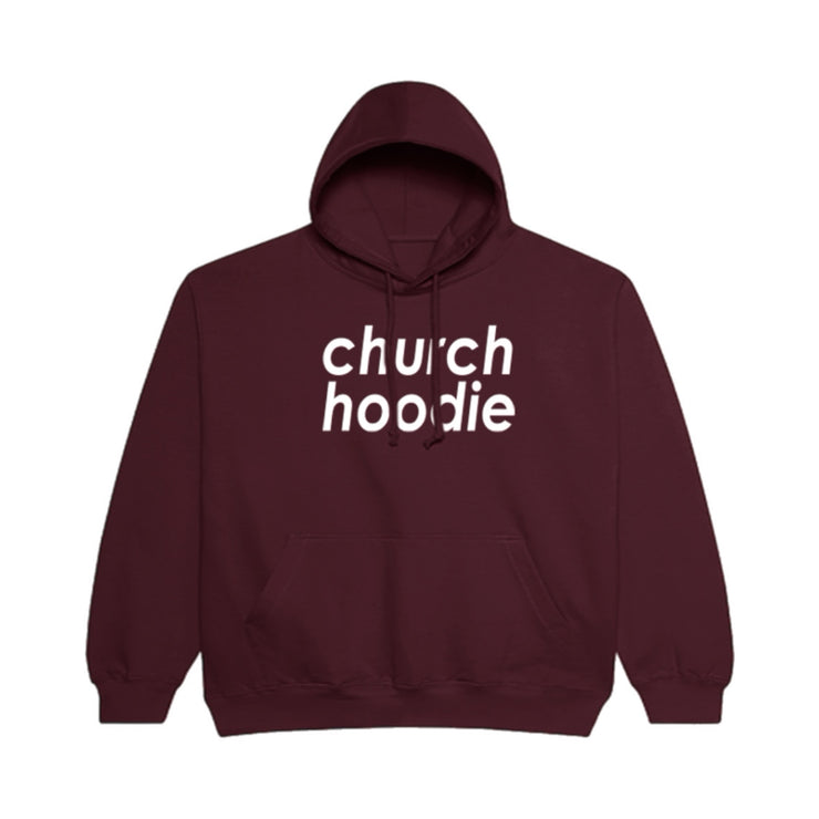 Church Hoodie Burgundy - PREORDER