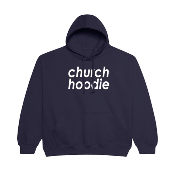 Church Hoodie Navy/White - PREORDER